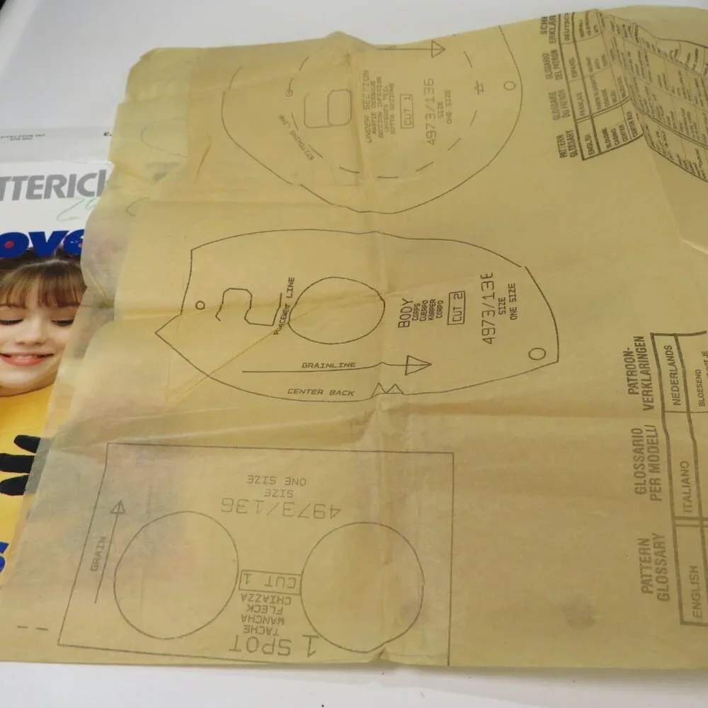 Butterick 4973 Sewing Pattern  Ladybug Hand puppet UNCUT